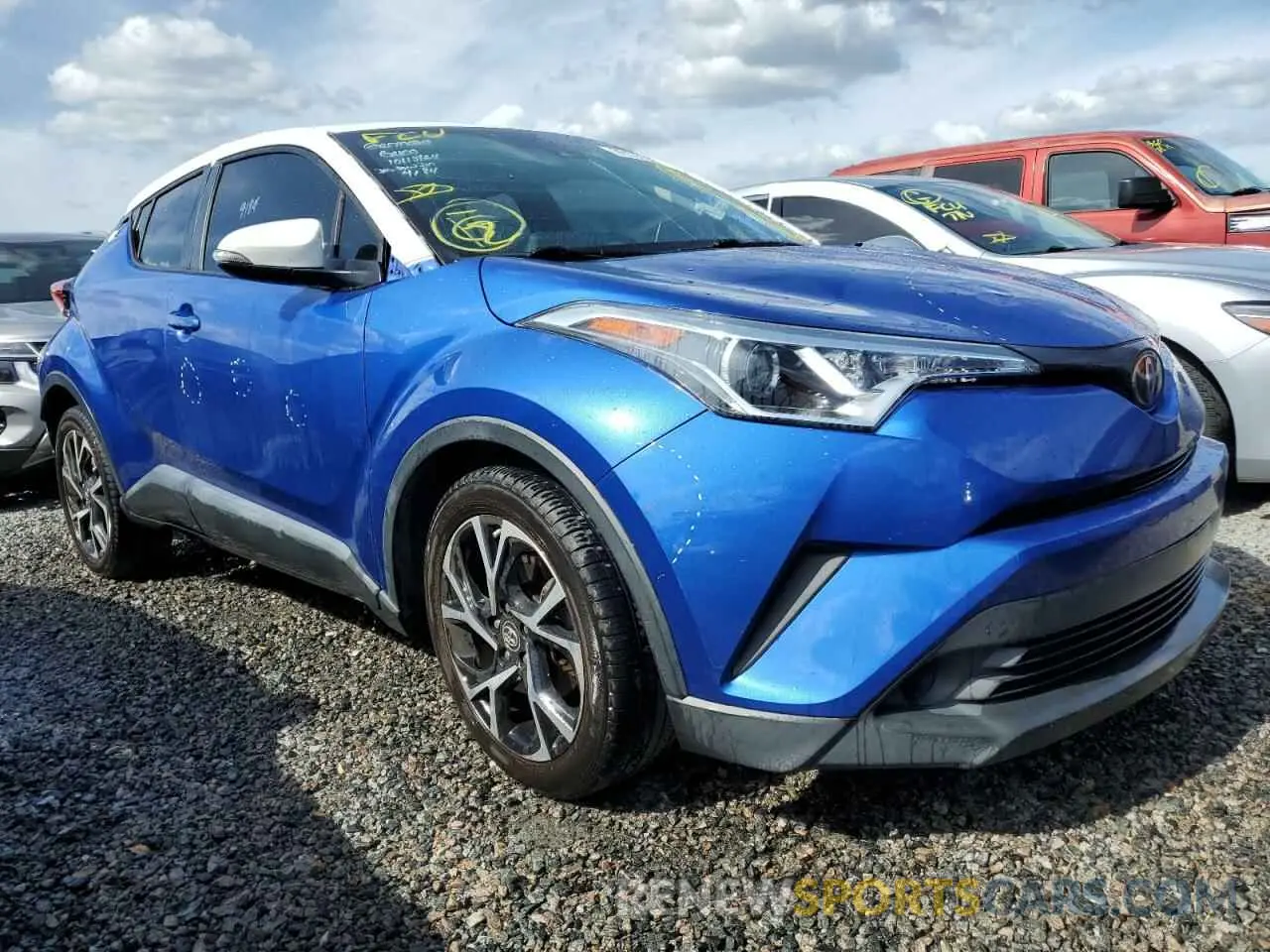 4 fotografías del automóvil dañado NMTKHMBX7KR081080 TOYOTA C-HR 2019