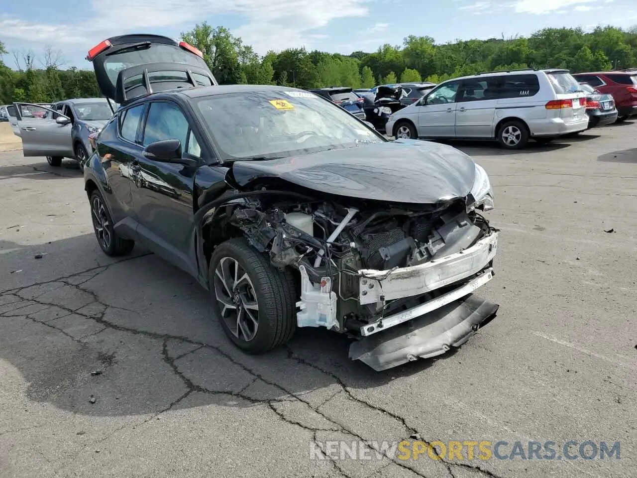 1 fotografías del automóvil dañado NMTKHMBX7KR101196 TOYOTA C-HR 2019