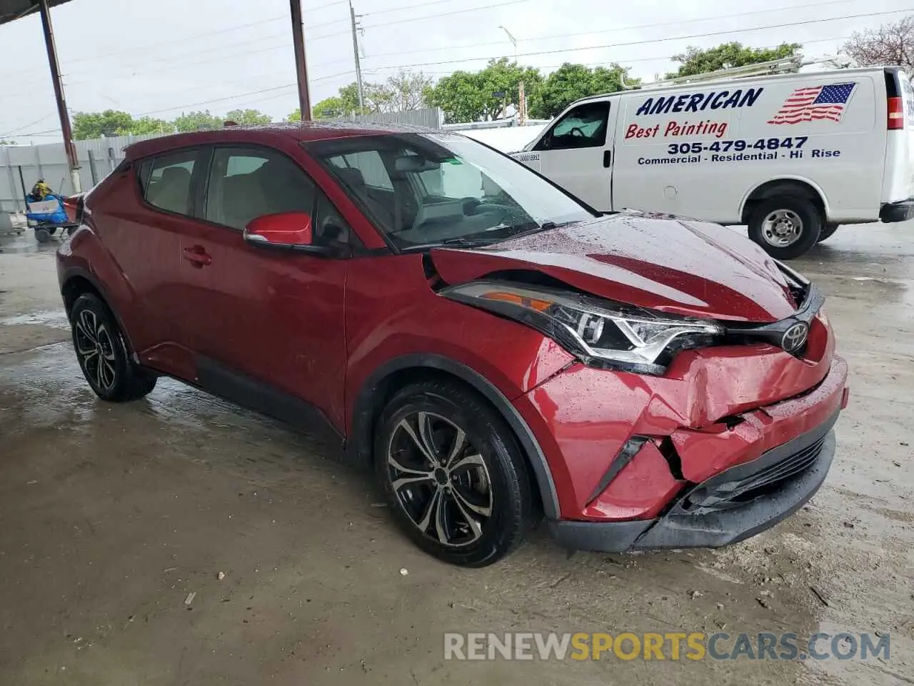 4 fotografías del automóvil dañado NMTKHMBX8KR090306 TOYOTA C-HR 2019