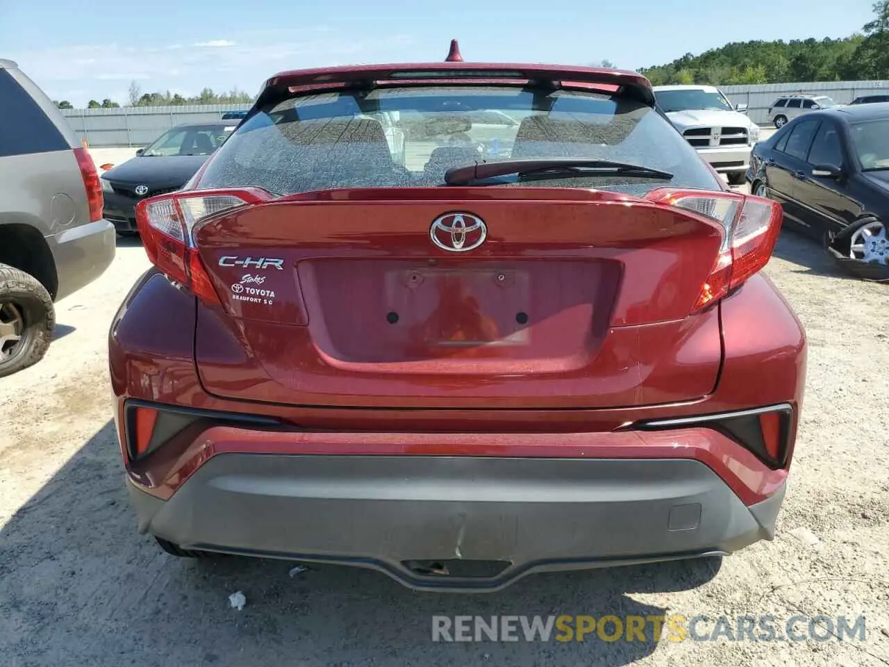 6 fotografías del automóvil dañado NMTKHMBX9KR074616 TOYOTA C-HR 2019