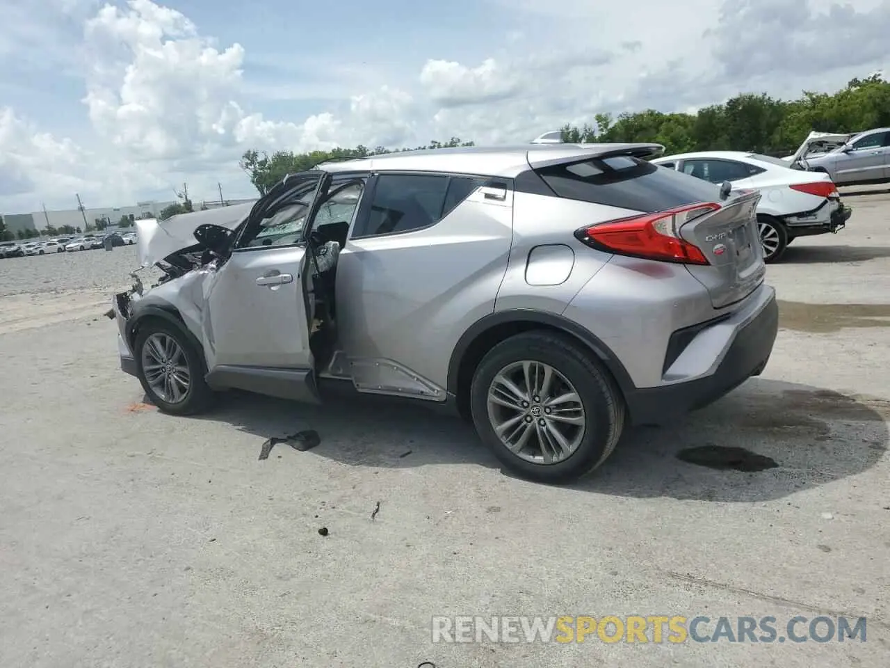 2 fotografías del automóvil dañado NMTKHMBXXKR099055 TOYOTA C-HR 2019
