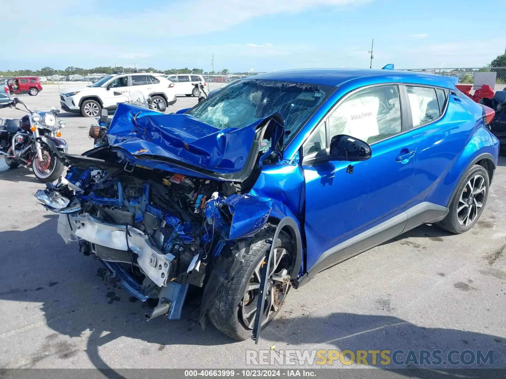 16 fotografías del automóvil dañado JTNKHMBX0L1090943 TOYOTA C-HR 2020