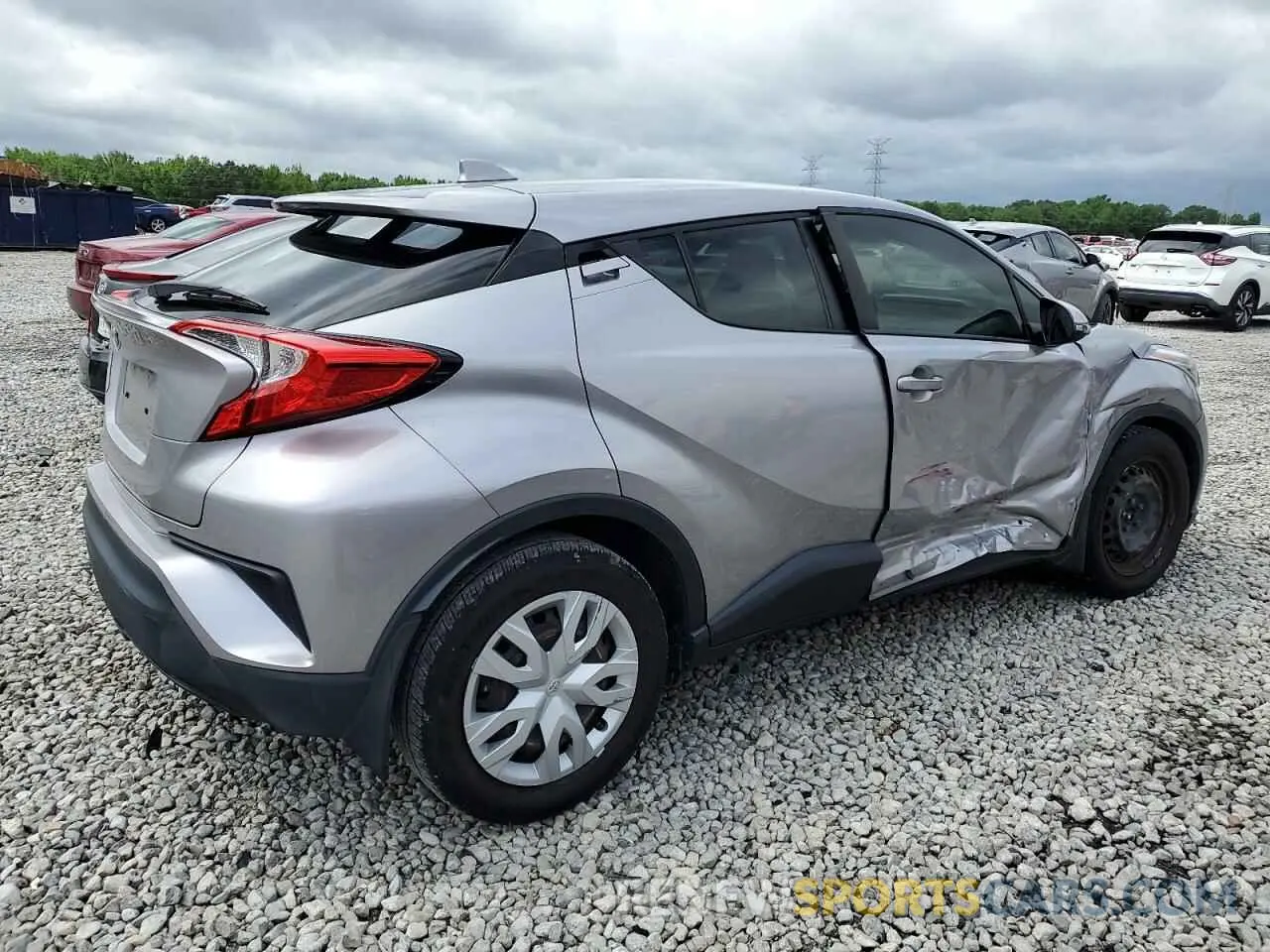 3 fotografías del automóvil dañado JTNKHMBX1L1078963 TOYOTA C-HR 2020