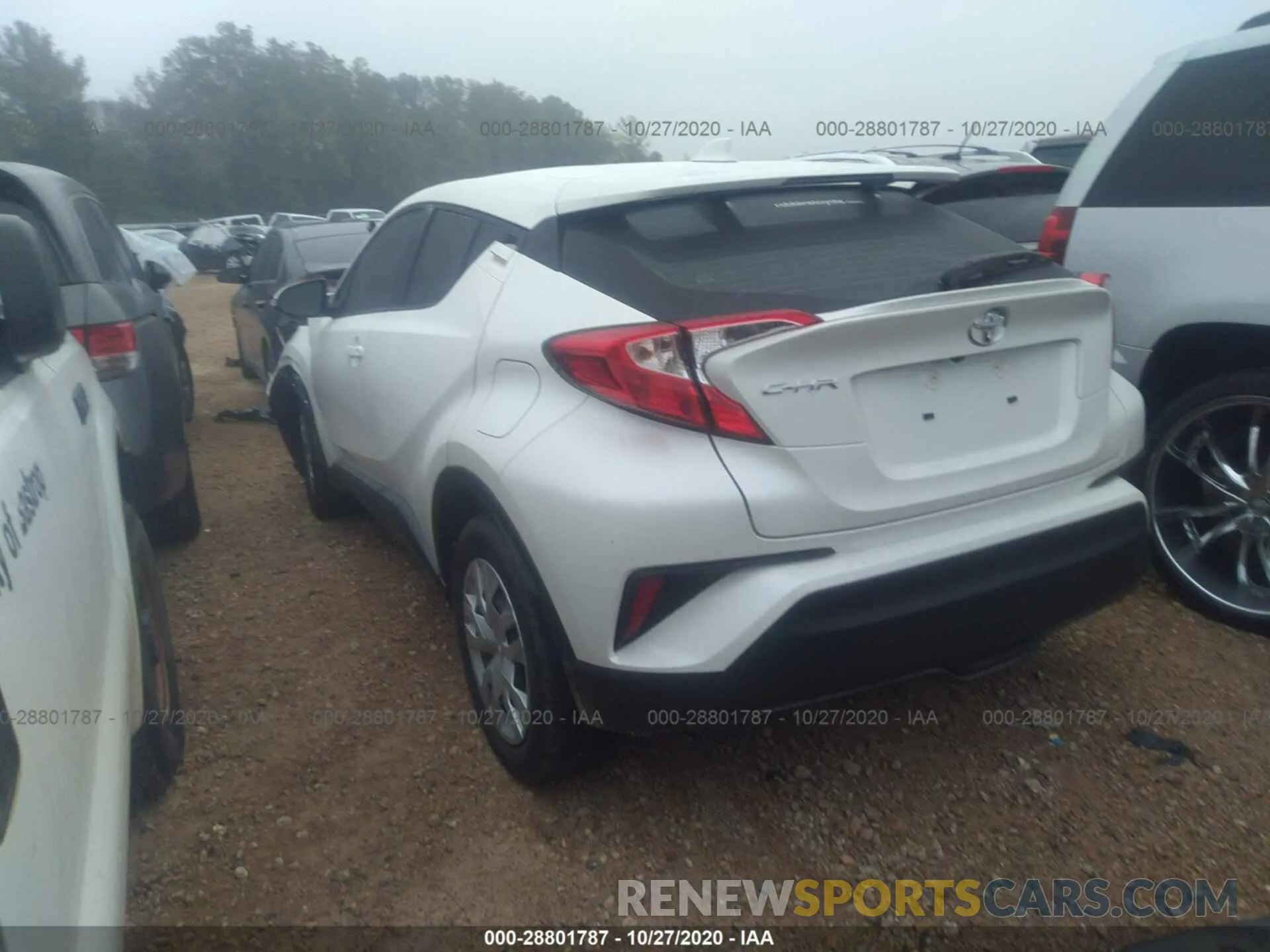 3 fotografías del automóvil dañado JTNKHMBX1L1084696 TOYOTA C-HR 2020
