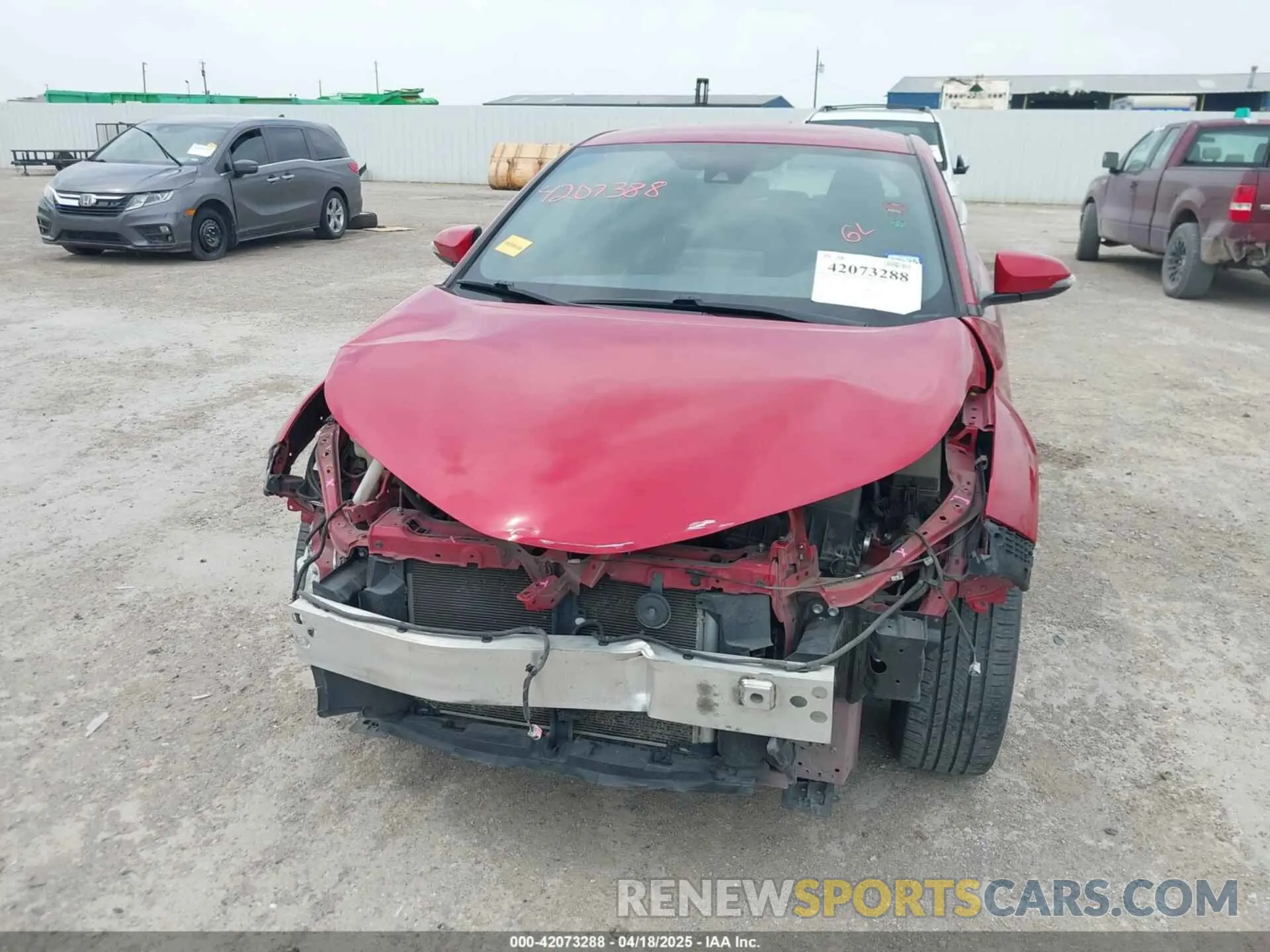6 fotografías del automóvil dañado JTNKHMBX1L1084844 TOYOTA C-HR 2020