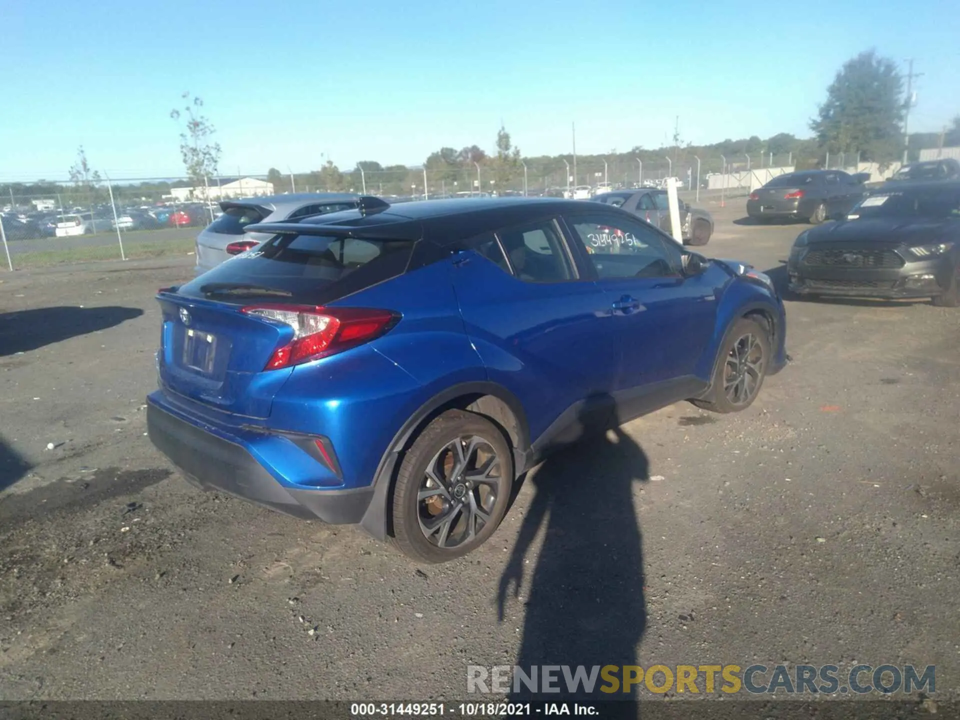 4 fotografías del automóvil dañado JTNKHMBX1L1089249 TOYOTA C-HR 2020