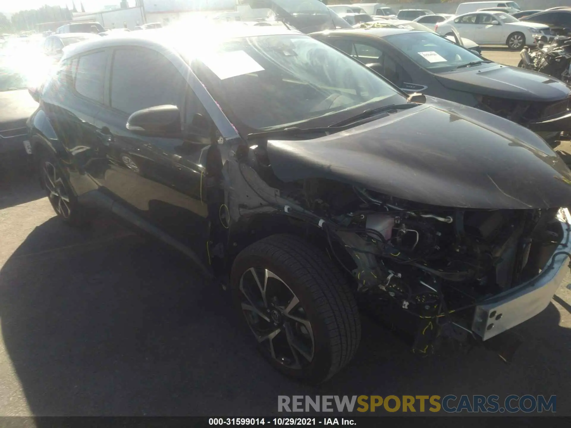 1 fotografías del automóvil dañado JTNKHMBX1L1089364 TOYOTA C-HR 2020