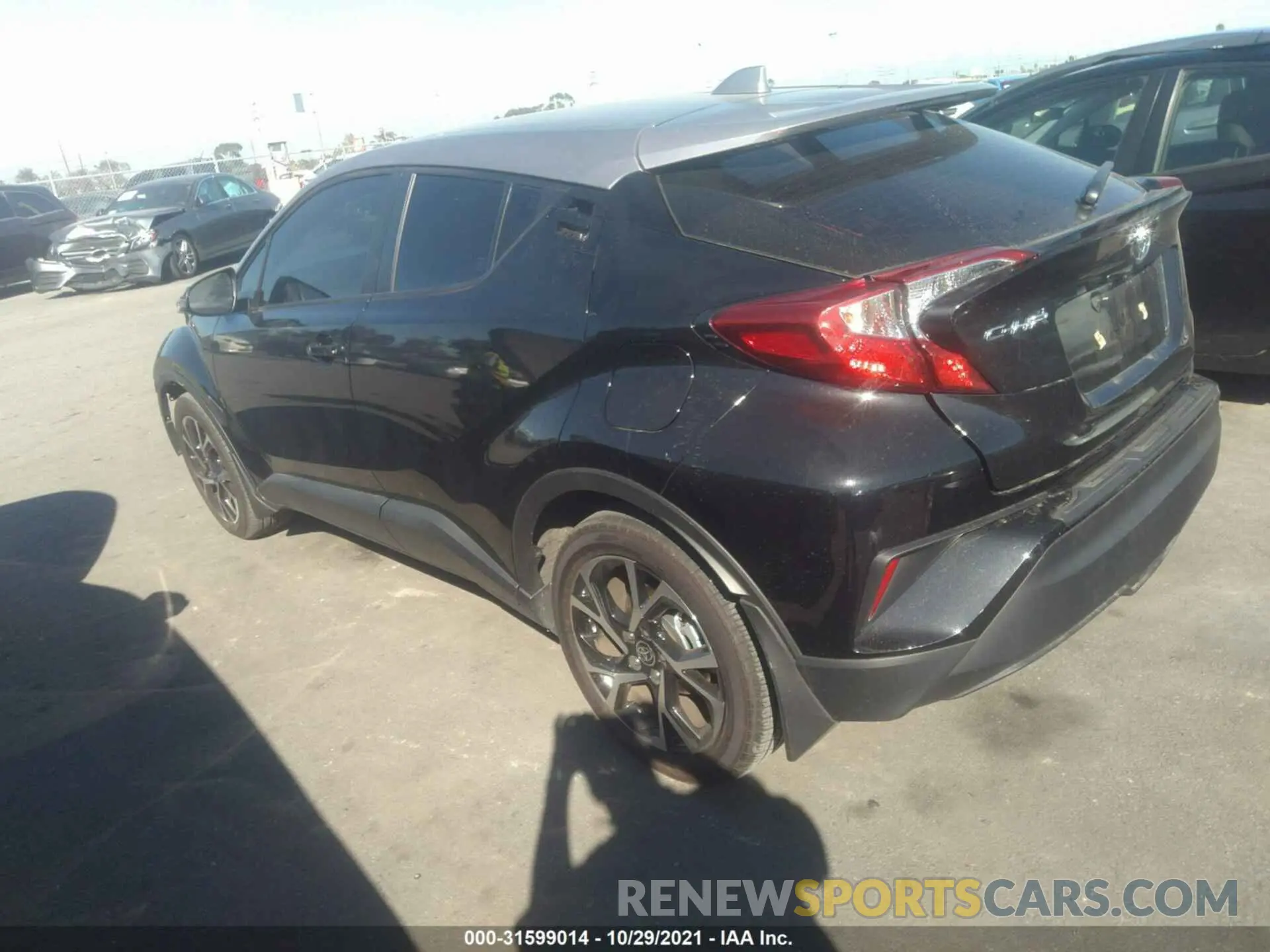 3 fotografías del automóvil dañado JTNKHMBX1L1089364 TOYOTA C-HR 2020