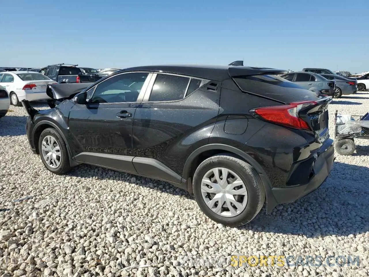 2 fotografías del automóvil dañado JTNKHMBX2L1091155 TOYOTA C-HR 2020
