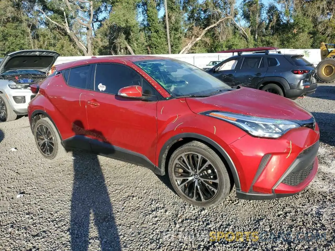4 fotografías del automóvil dañado JTNKHMBX3L1072128 TOYOTA C-HR 2020