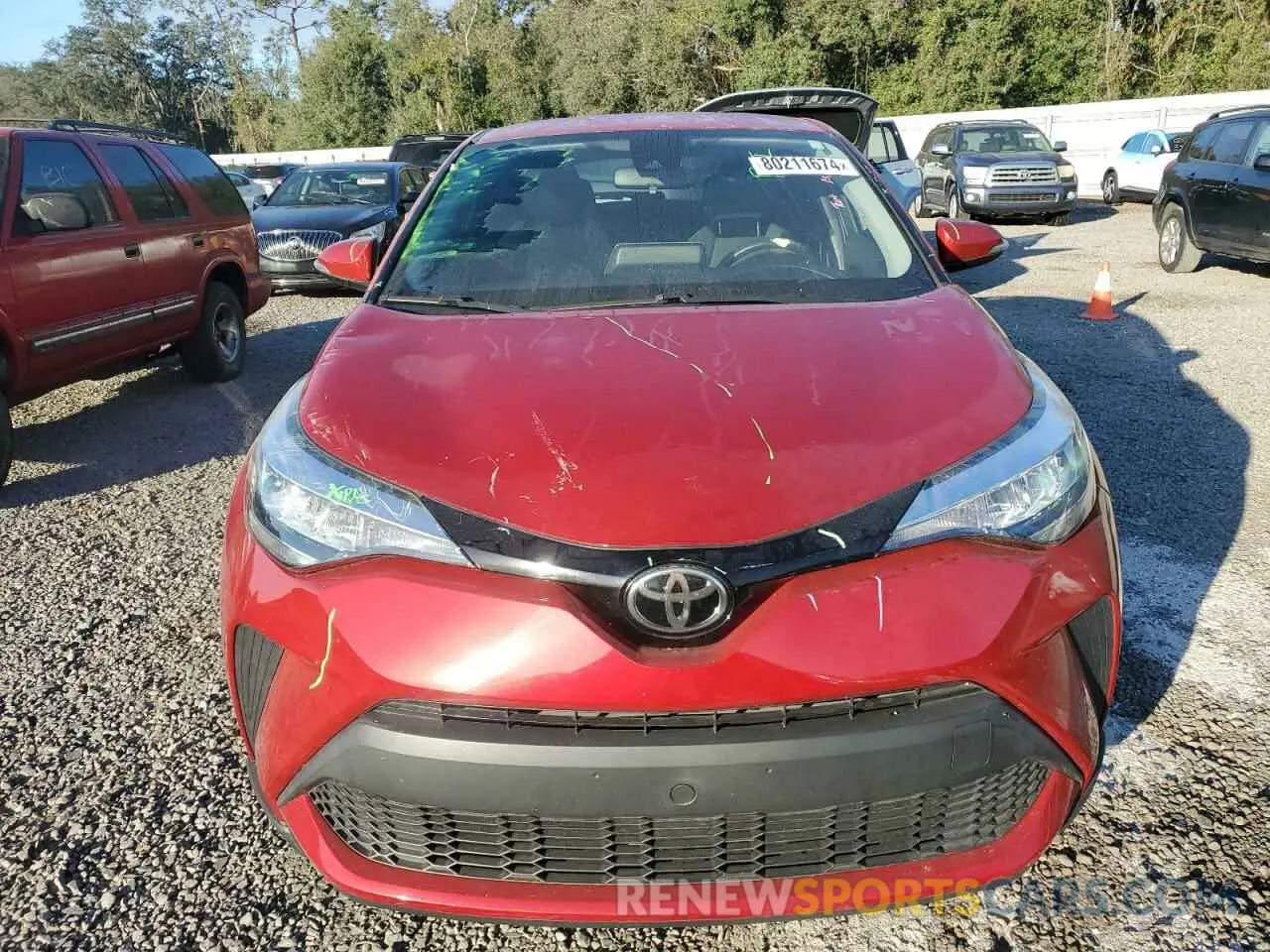 5 fotografías del automóvil dañado JTNKHMBX3L1072128 TOYOTA C-HR 2020