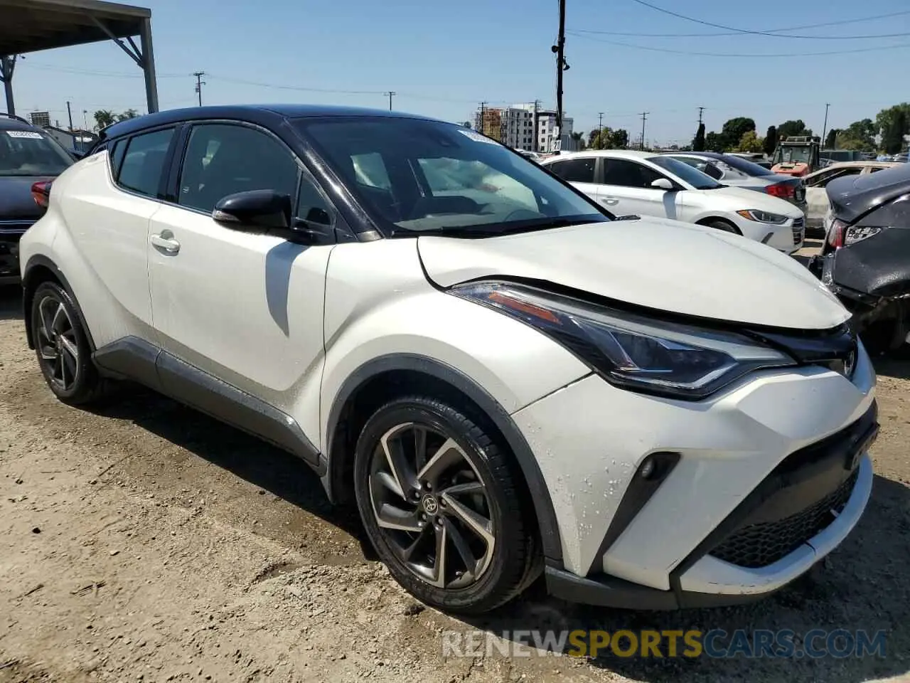 4 fotografías del automóvil dañado JTNKHMBX3L1074624 TOYOTA C-HR 2020