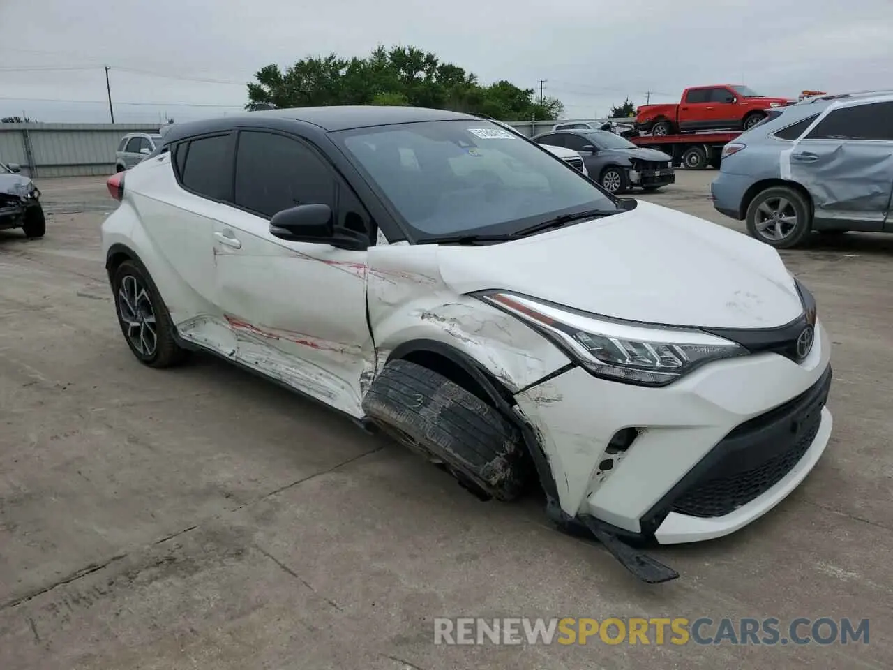 4 fotografías del automóvil dañado JTNKHMBX3L1087972 TOYOTA C-HR 2020