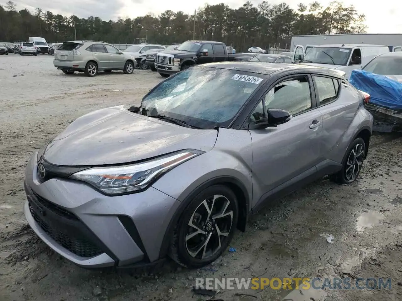 1 fotografías del automóvil dañado JTNKHMBX3L1090032 TOYOTA C-HR 2020