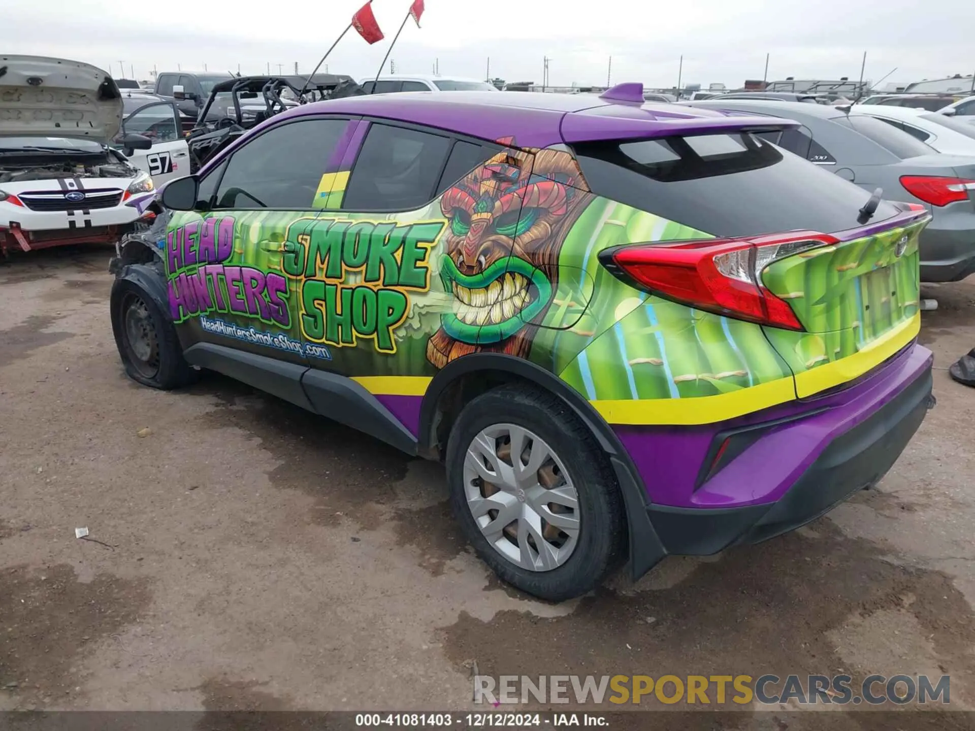 3 fotografías del automóvil dañado JTNKHMBX3L1091214 TOYOTA C-HR 2020