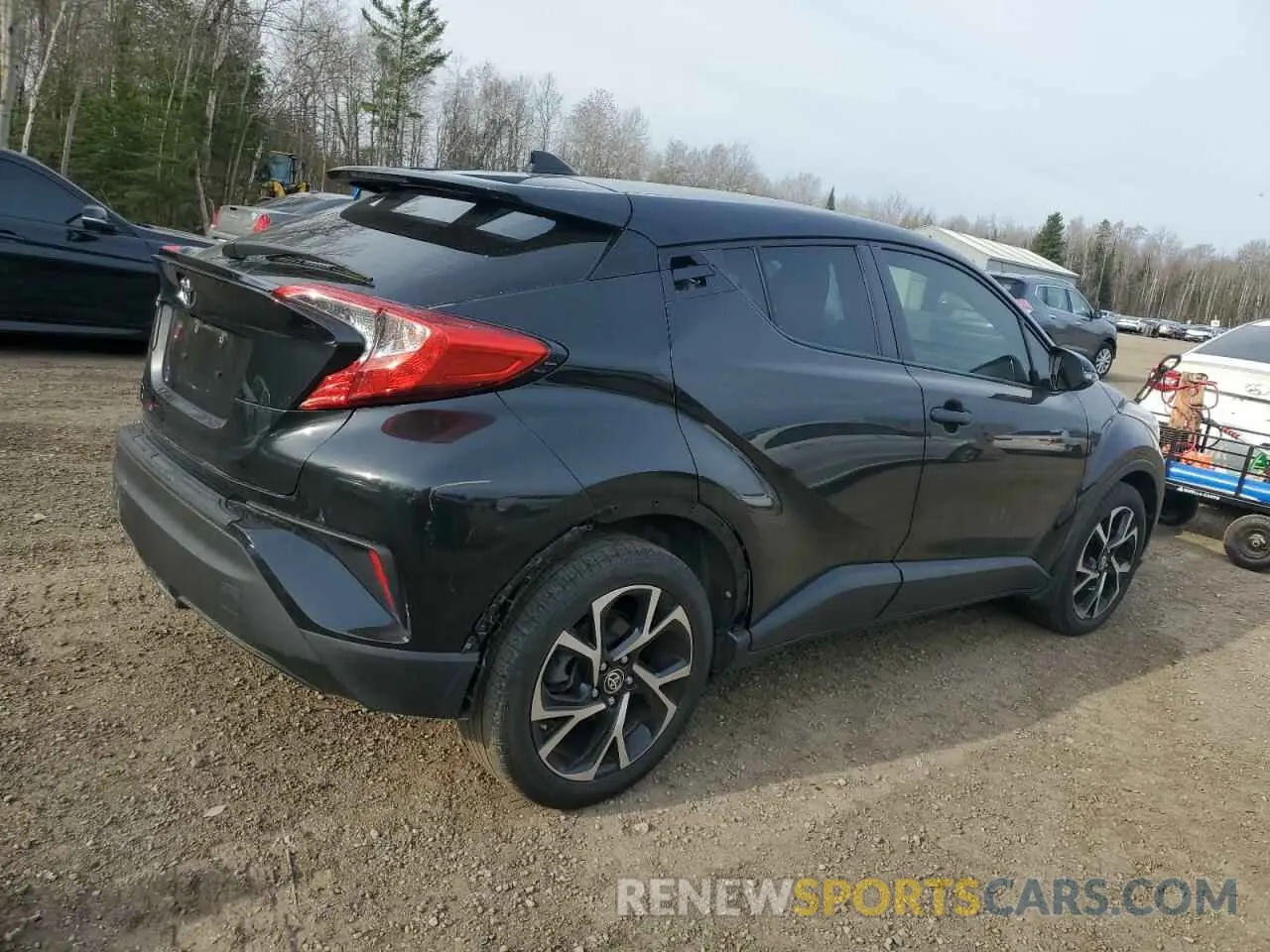 3 fotografías del automóvil dañado JTNKHMBX4L1081811 TOYOTA C-HR 2020