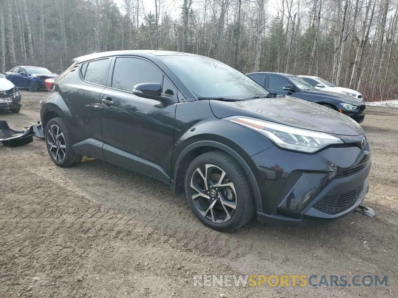 4 fotografías del automóvil dañado JTNKHMBX4L1081811 TOYOTA C-HR 2020