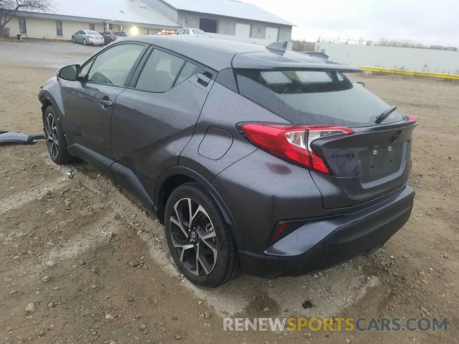 3 fotografías del automóvil dañado JTNKHMBX5L1062748 TOYOTA C-HR 2020