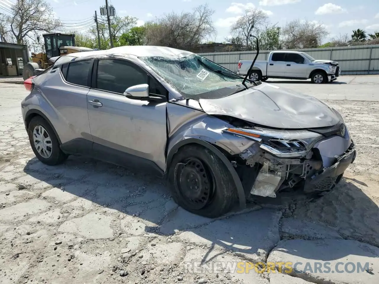 4 fotografías del automóvil dañado JTNKHMBX5L1080523 TOYOTA C-HR 2020