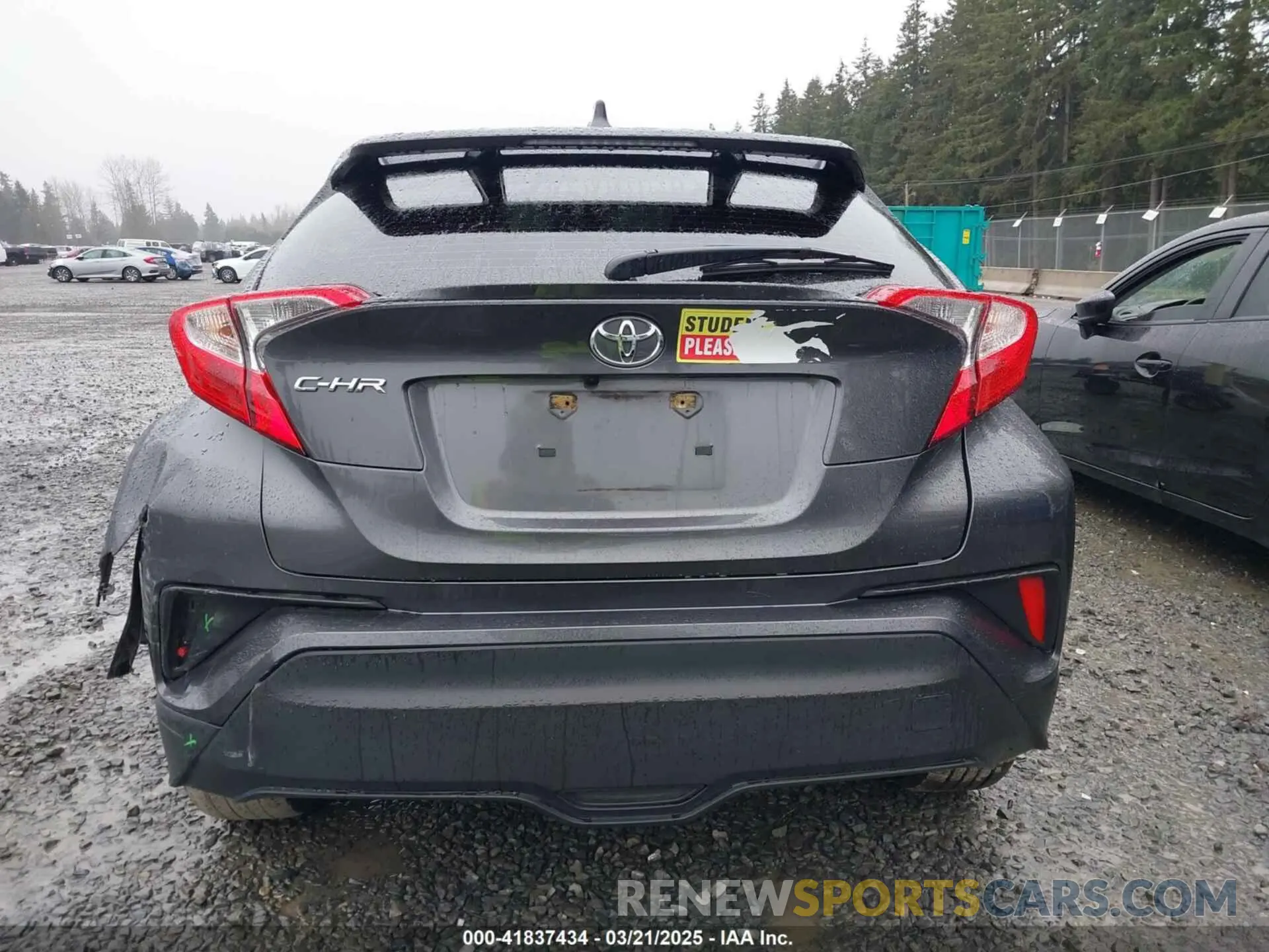 17 fotografías del automóvil dañado JTNKHMBX5L1082286 TOYOTA C-HR 2020