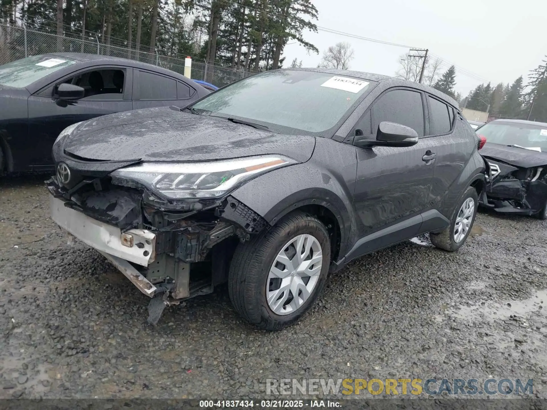 2 fotografías del automóvil dañado JTNKHMBX5L1082286 TOYOTA C-HR 2020