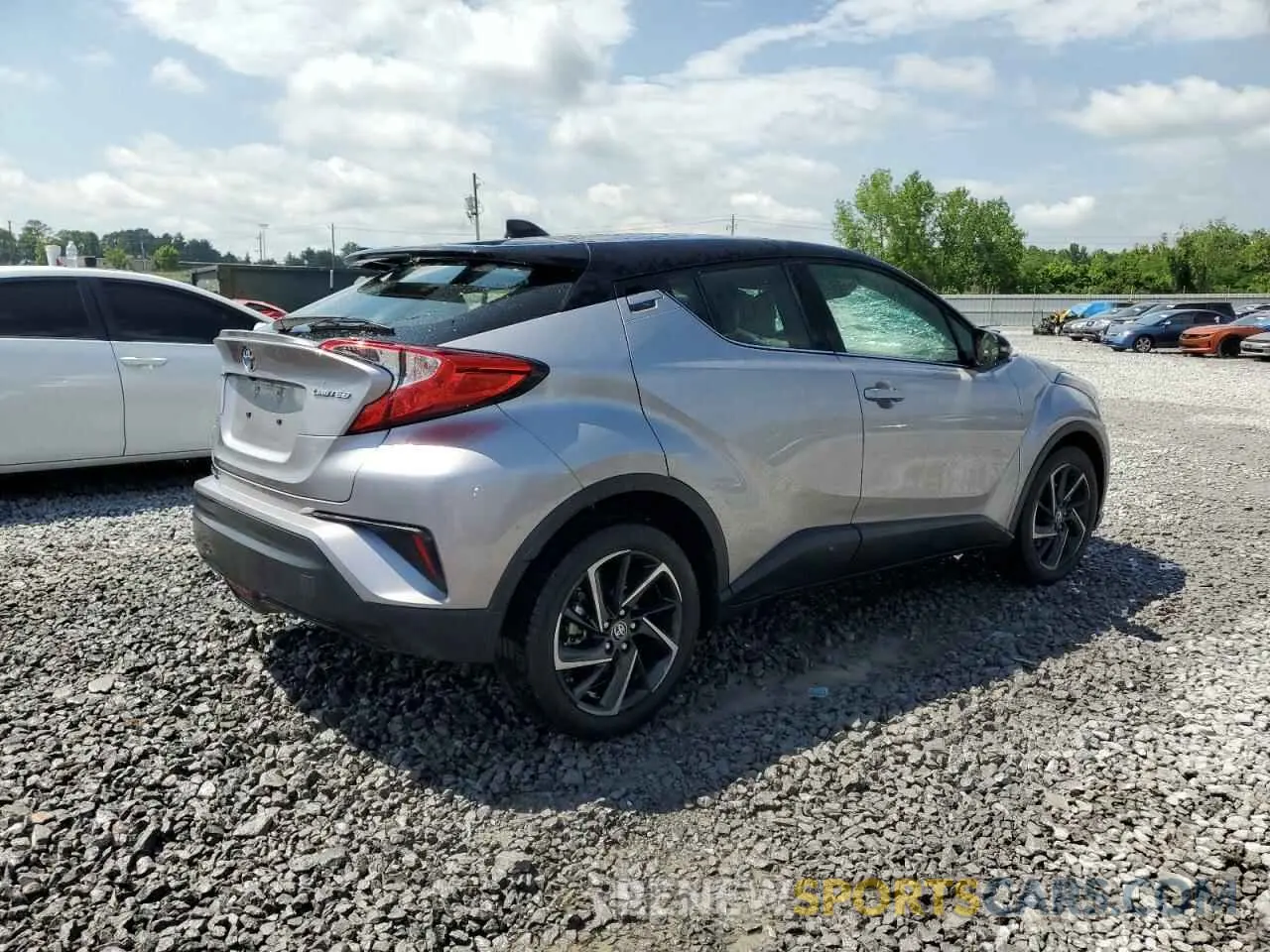 3 fotografías del automóvil dañado JTNKHMBX5L1090324 TOYOTA C-HR 2020