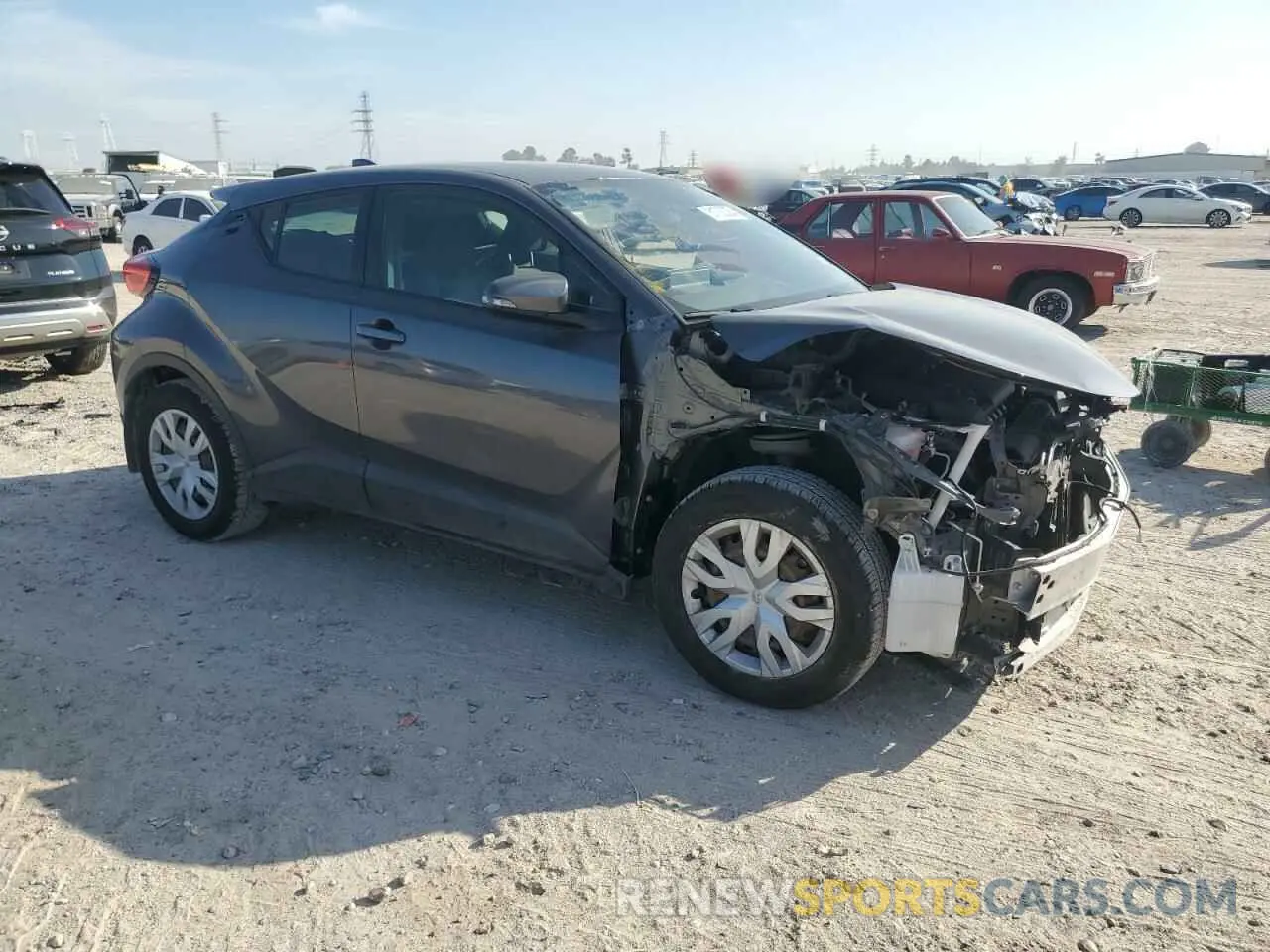 4 fotografías del automóvil dañado JTNKHMBX6L1069837 TOYOTA C-HR 2020