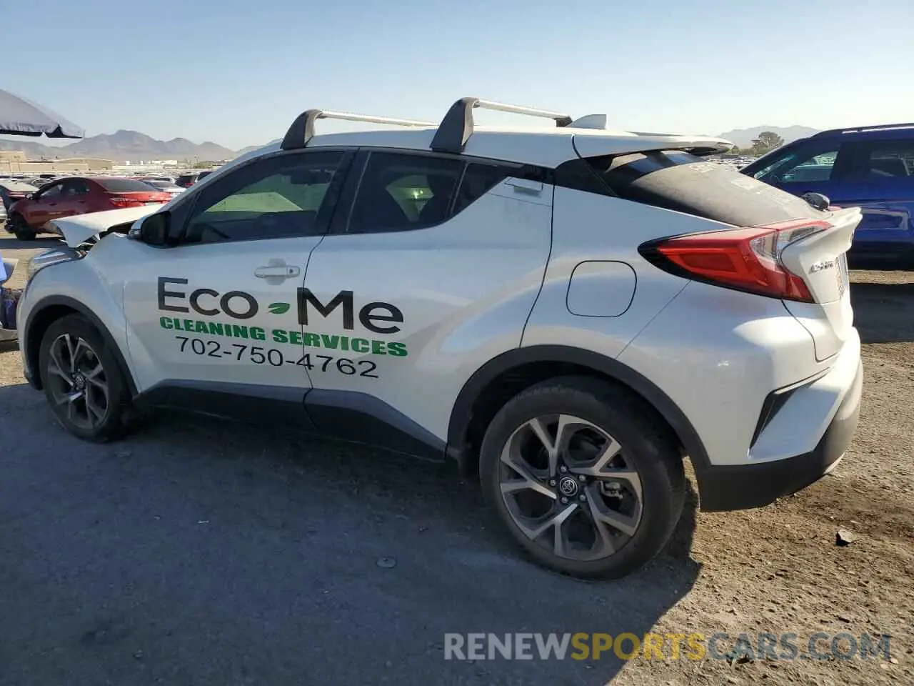 2 fotografías del automóvil dañado JTNKHMBX6L1084354 TOYOTA C-HR 2020