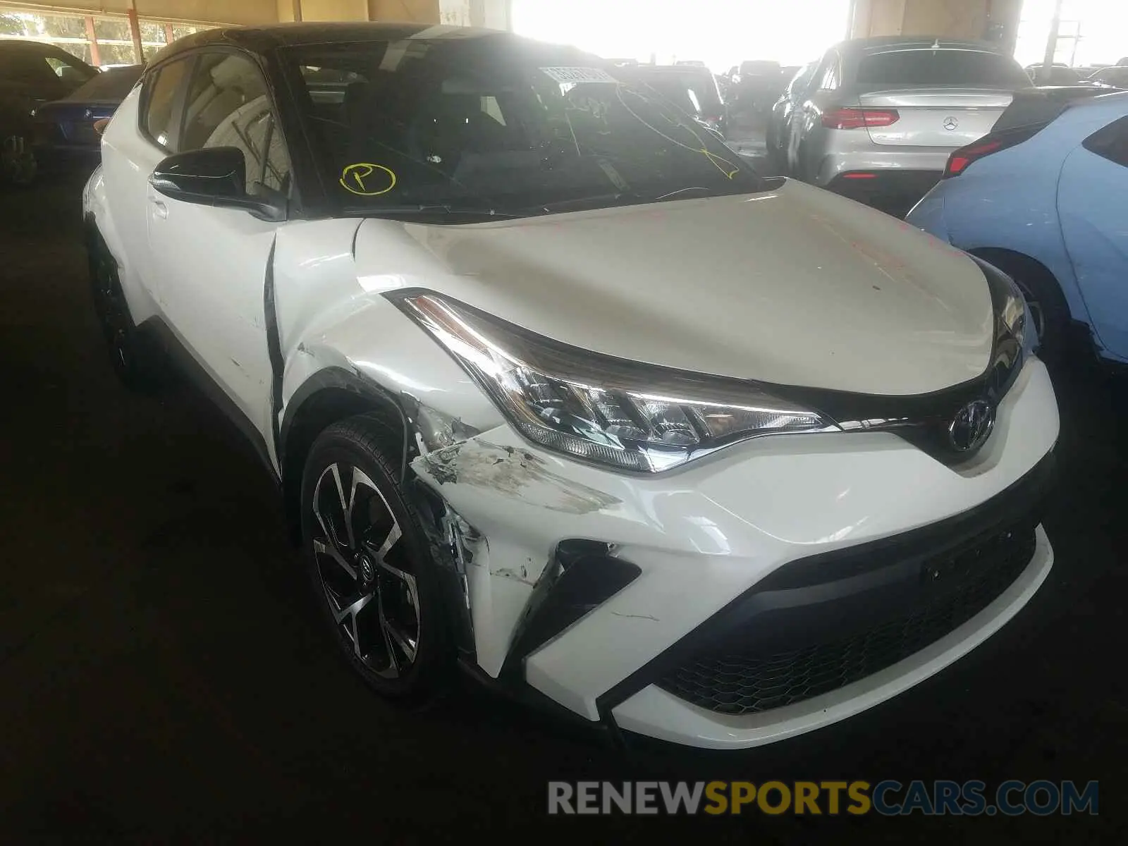 1 fotografías del automóvil dañado JTNKHMBX6L1084712 TOYOTA C-HR 2020