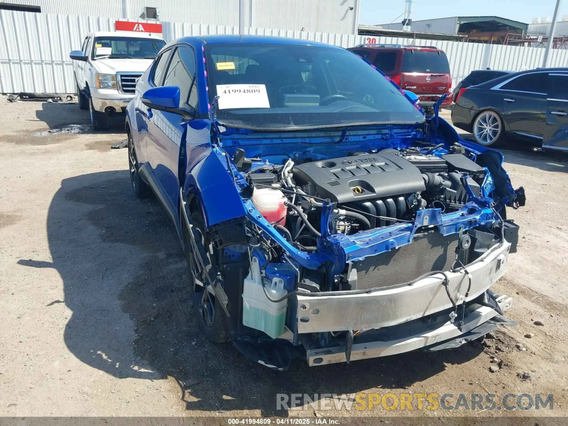 1 fotografías del automóvil dañado JTNKHMBX7L1077218 TOYOTA C-HR 2020