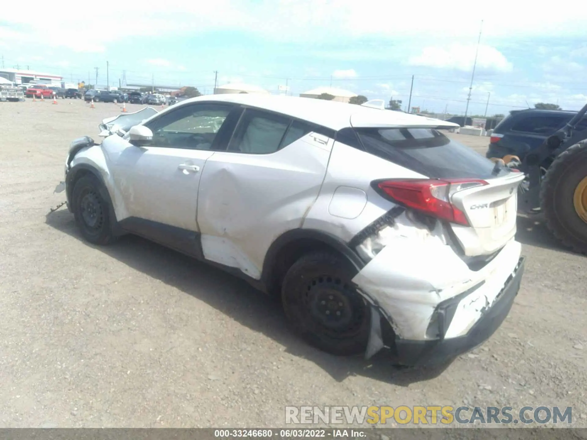 3 fotografías del automóvil dañado JTNKHMBX7L1083861 TOYOTA C-HR 2020