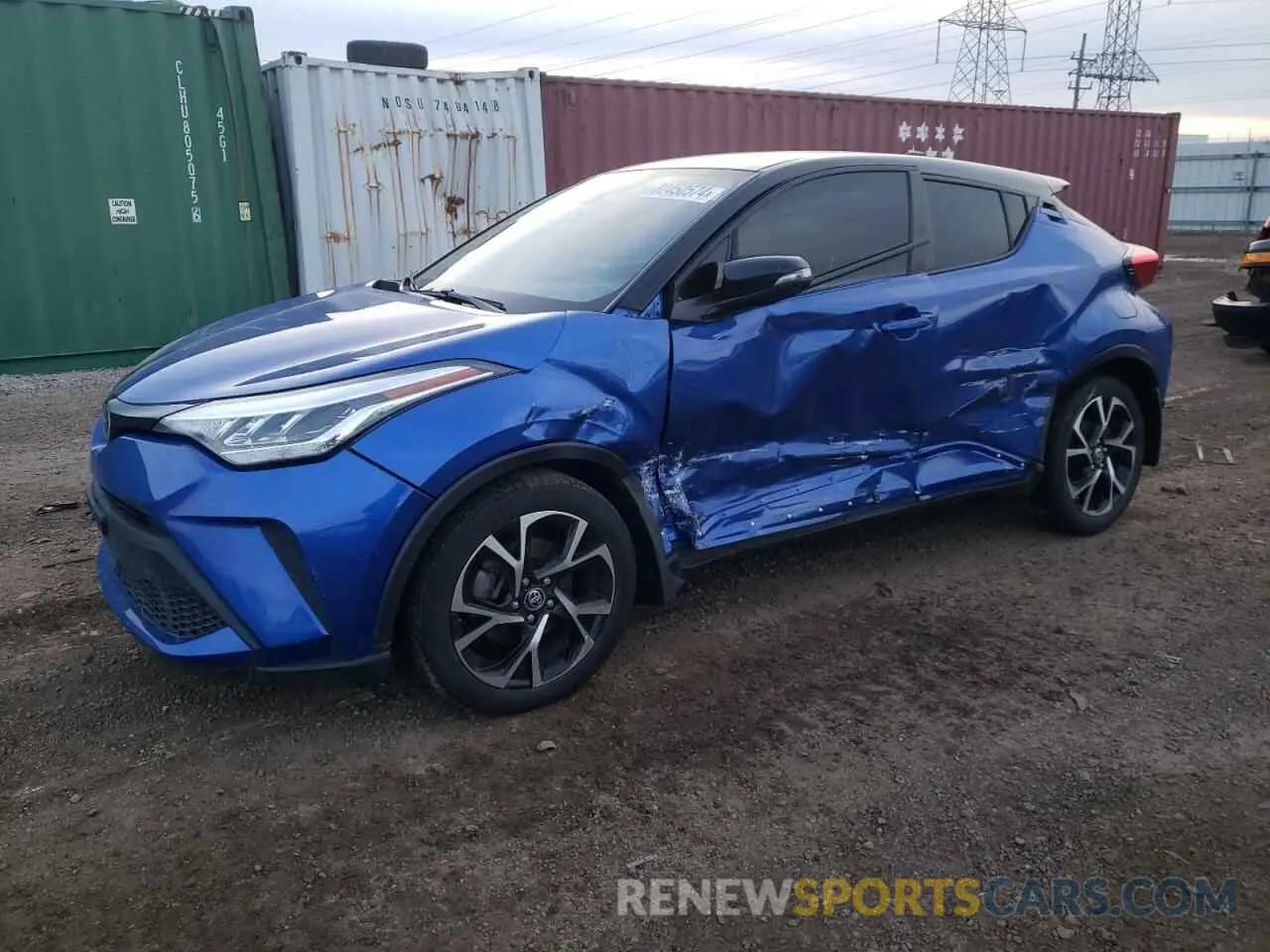 1 fotografías del automóvil dañado JTNKHMBX7L1087716 TOYOTA C-HR 2020