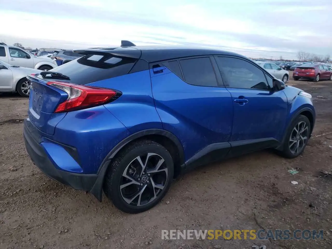 3 fotografías del automóvil dañado JTNKHMBX7L1087716 TOYOTA C-HR 2020