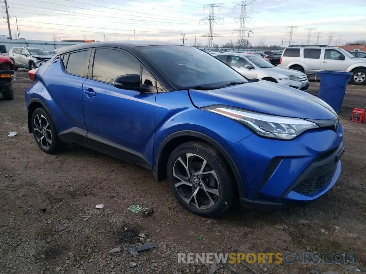 4 fotografías del automóvil dañado JTNKHMBX7L1087716 TOYOTA C-HR 2020