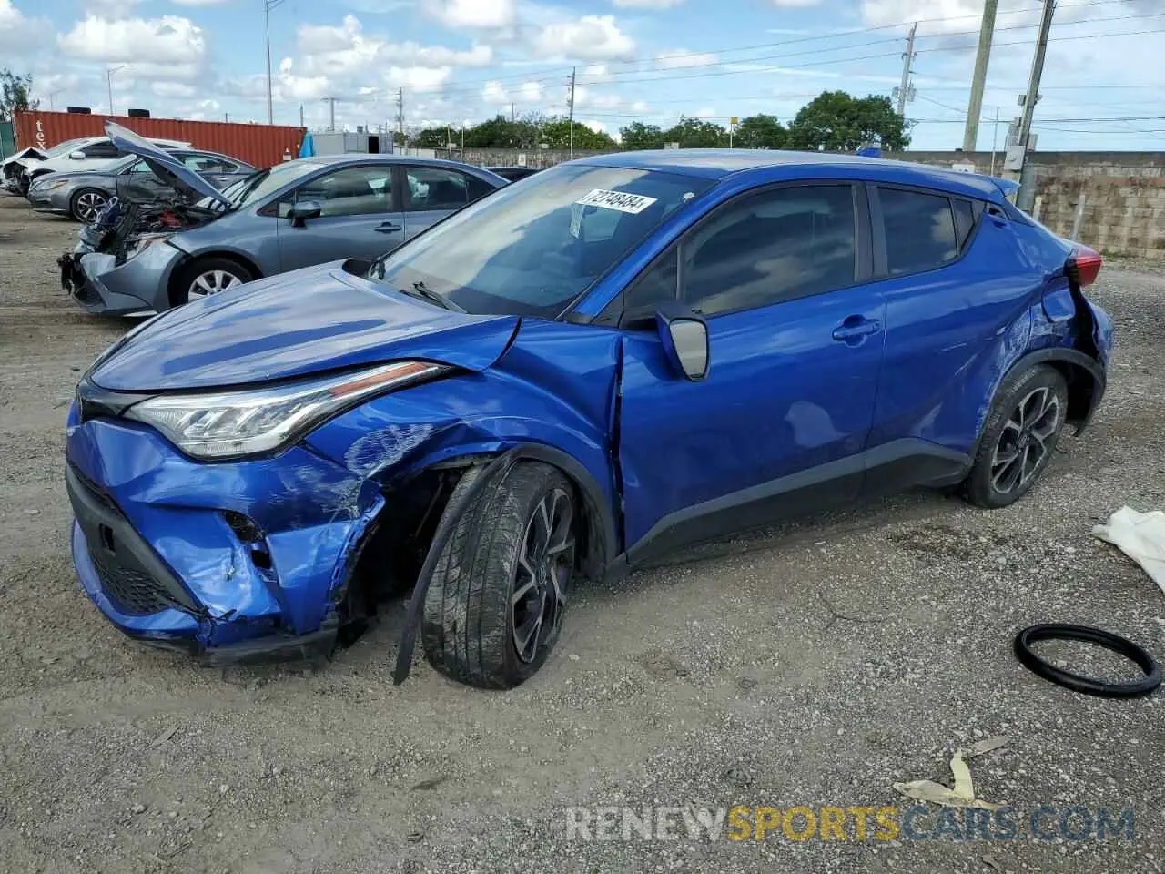 1 fotografías del automóvil dañado JTNKHMBX7L1092737 TOYOTA C-HR 2020