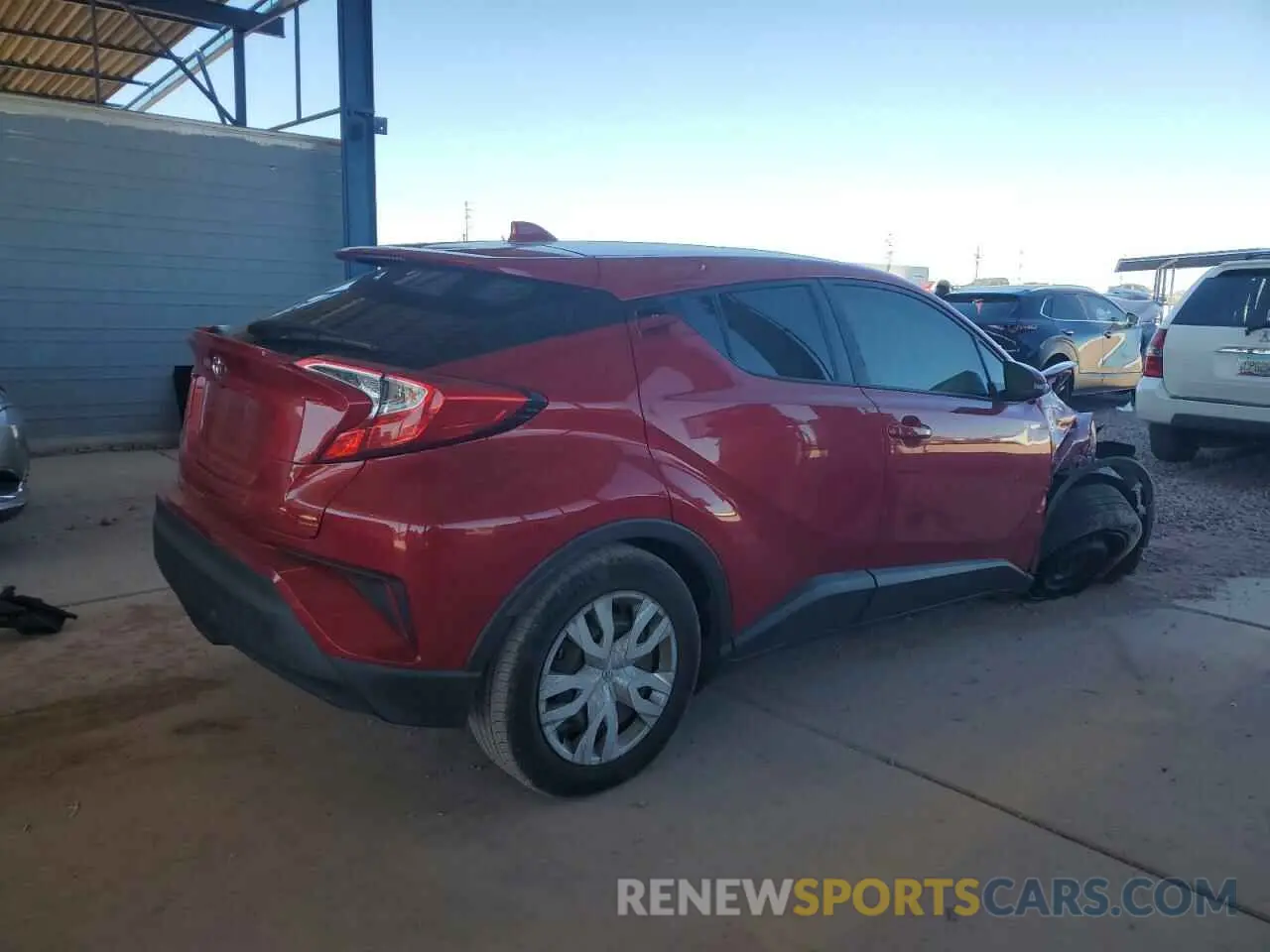 3 fotografías del automóvil dañado JTNKHMBX8L1065174 TOYOTA C-HR 2020
