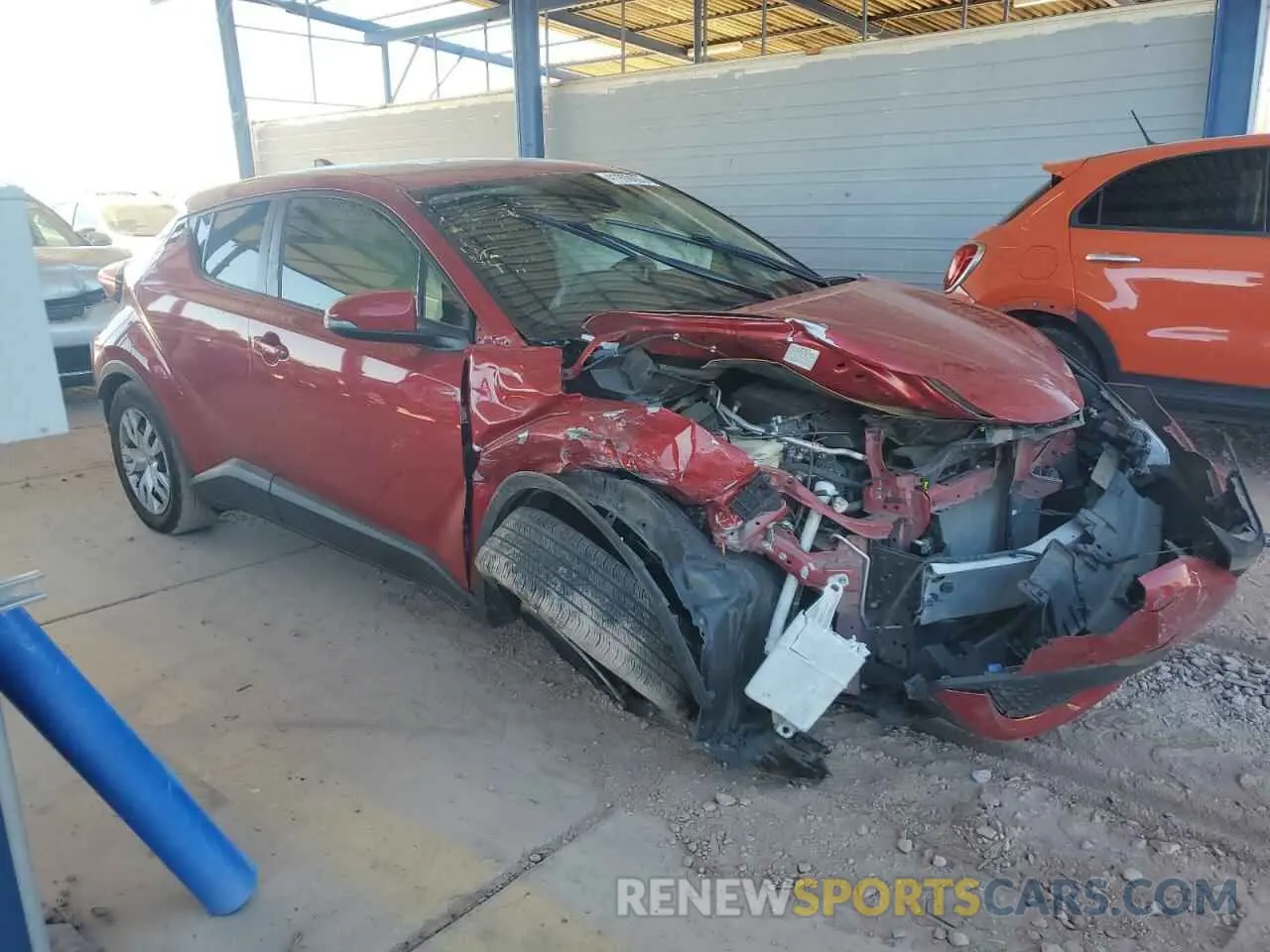 4 fotografías del automóvil dañado JTNKHMBX8L1065174 TOYOTA C-HR 2020