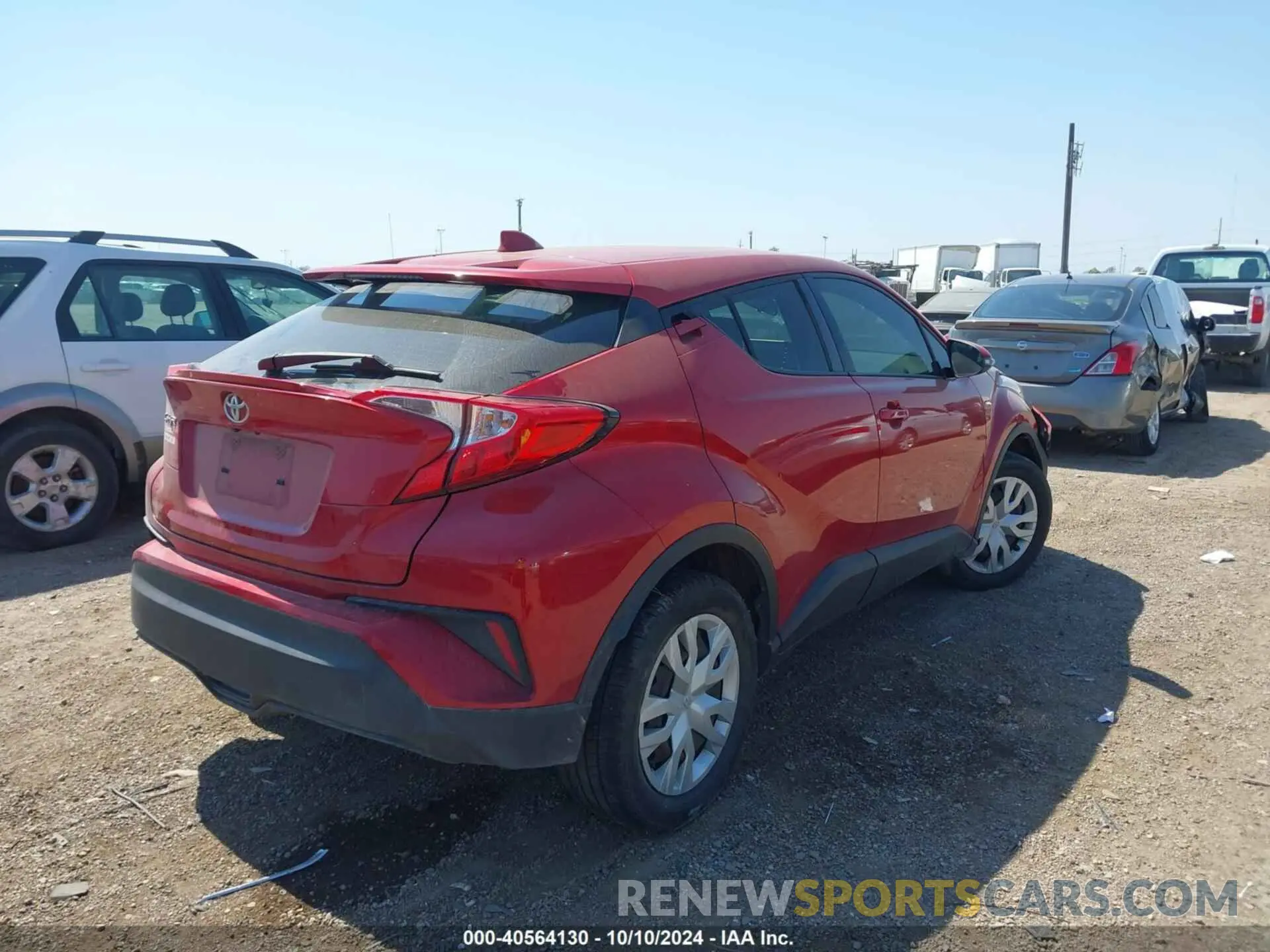4 fotografías del automóvil dañado JTNKHMBX8L1072514 TOYOTA C-HR 2020