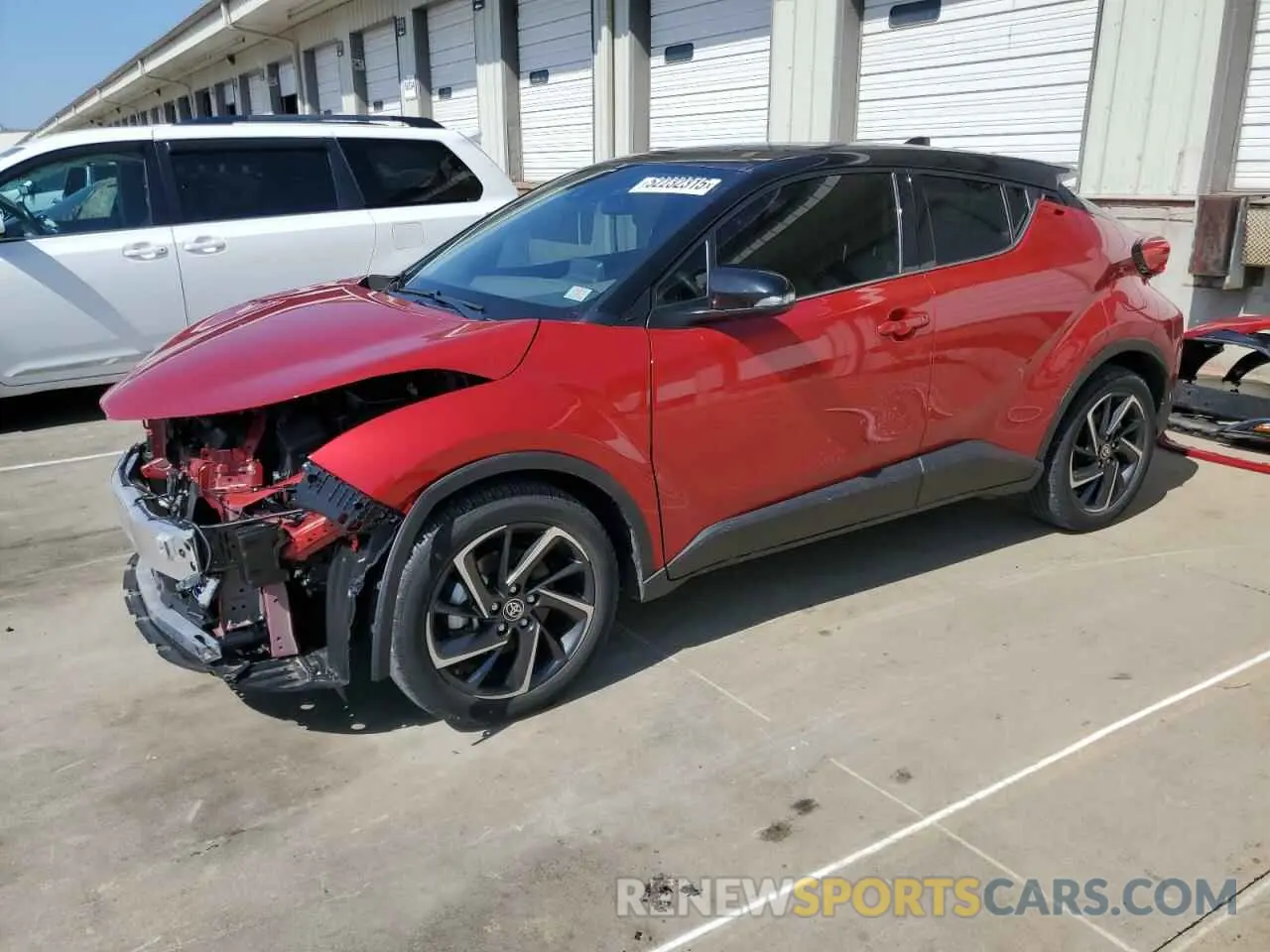 1 fotografías del automóvil dañado JTNKHMBX8L1073761 TOYOTA C-HR 2020