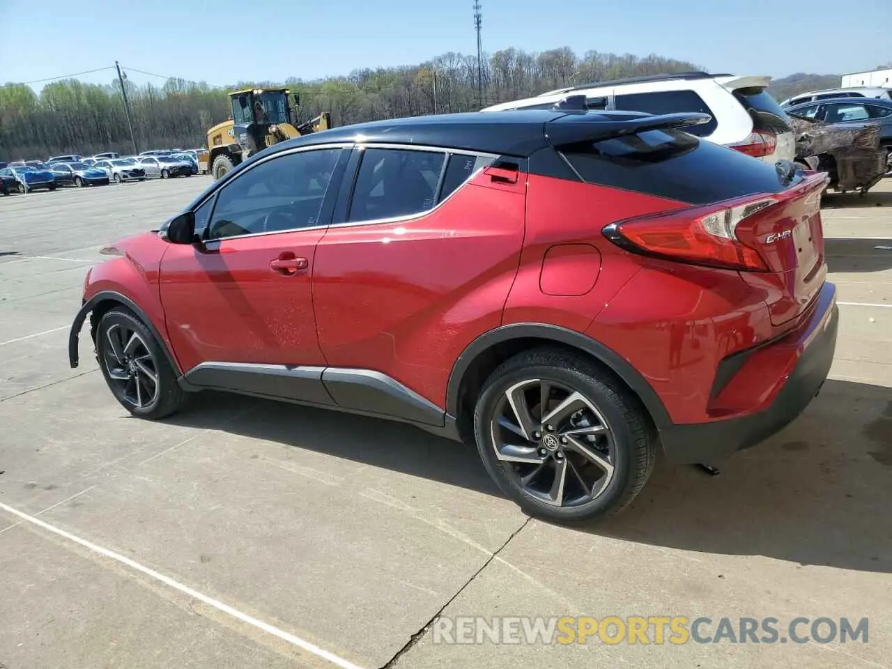 2 fotografías del automóvil dañado JTNKHMBX8L1073761 TOYOTA C-HR 2020