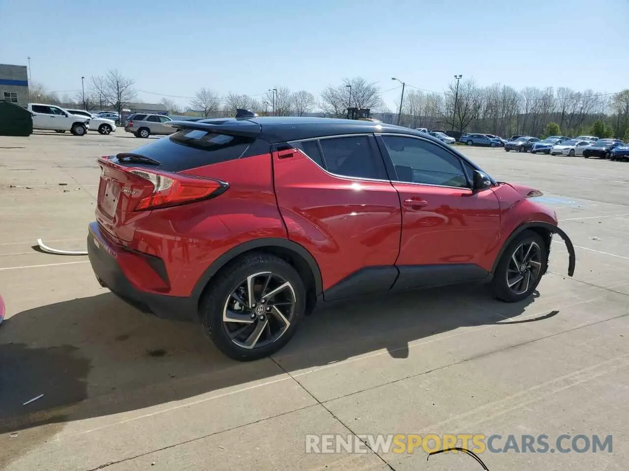 3 fotografías del automóvil dañado JTNKHMBX8L1073761 TOYOTA C-HR 2020