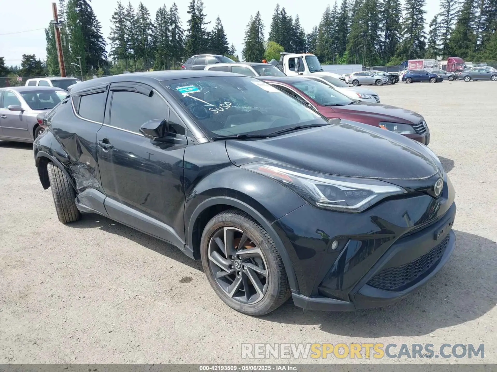 1 fotografías del automóvil dañado JTNKHMBX9L1078869 TOYOTA C-HR 2020