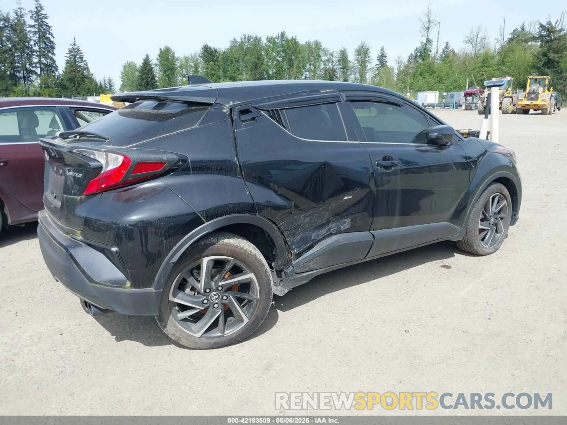 4 fotografías del automóvil dañado JTNKHMBX9L1078869 TOYOTA C-HR 2020