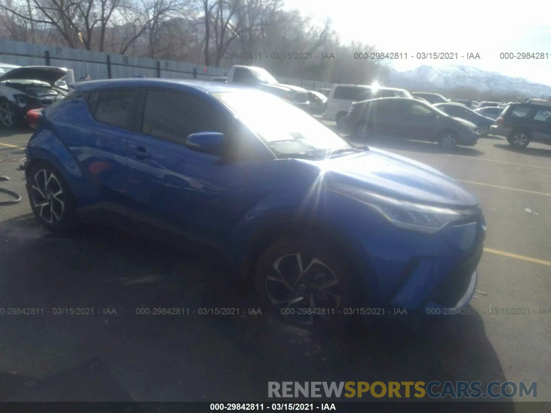1 fotografías del automóvil dañado JTNKHMBX9L1090973 TOYOTA C-HR 2020