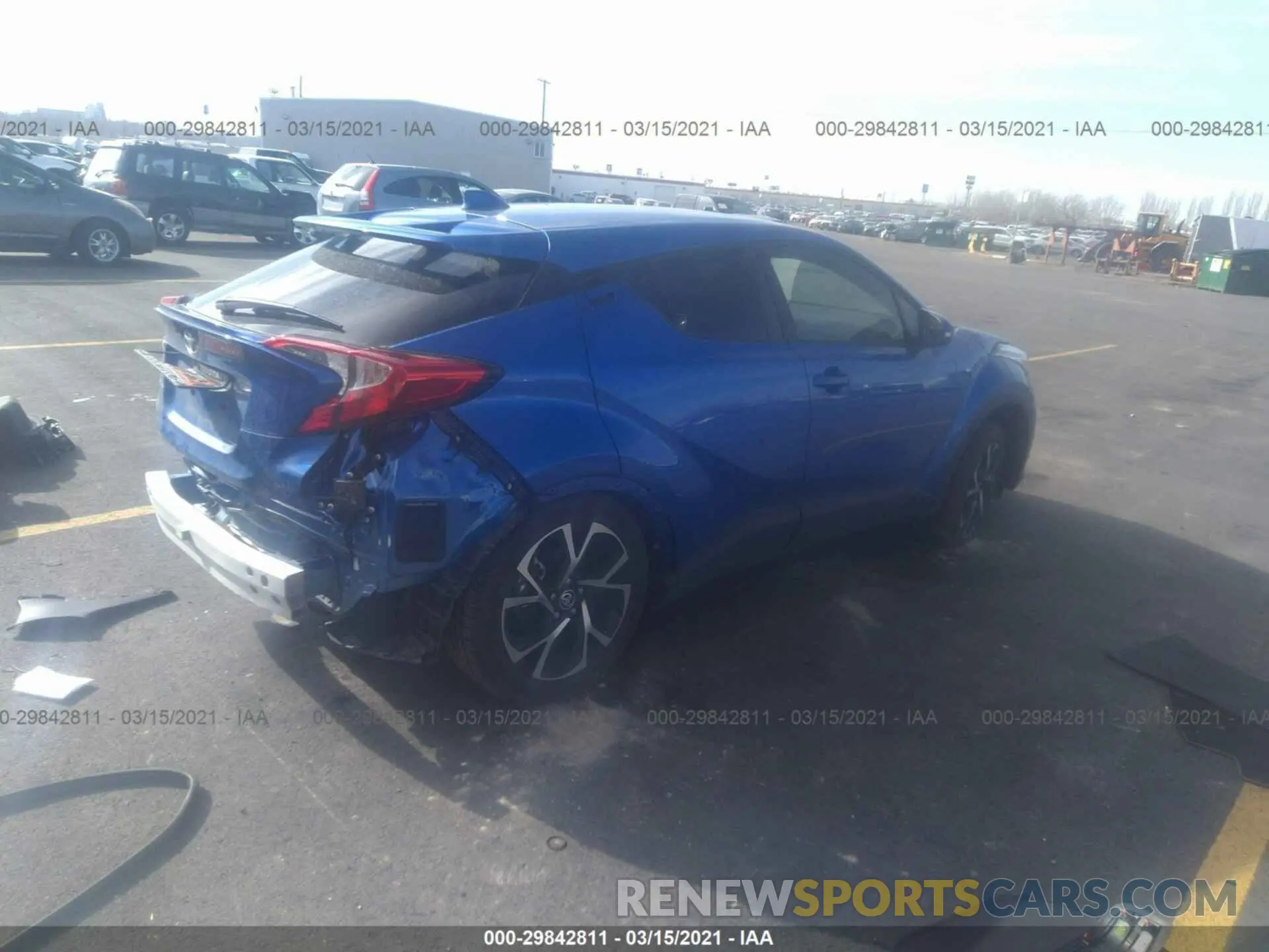 4 fotografías del automóvil dañado JTNKHMBX9L1090973 TOYOTA C-HR 2020