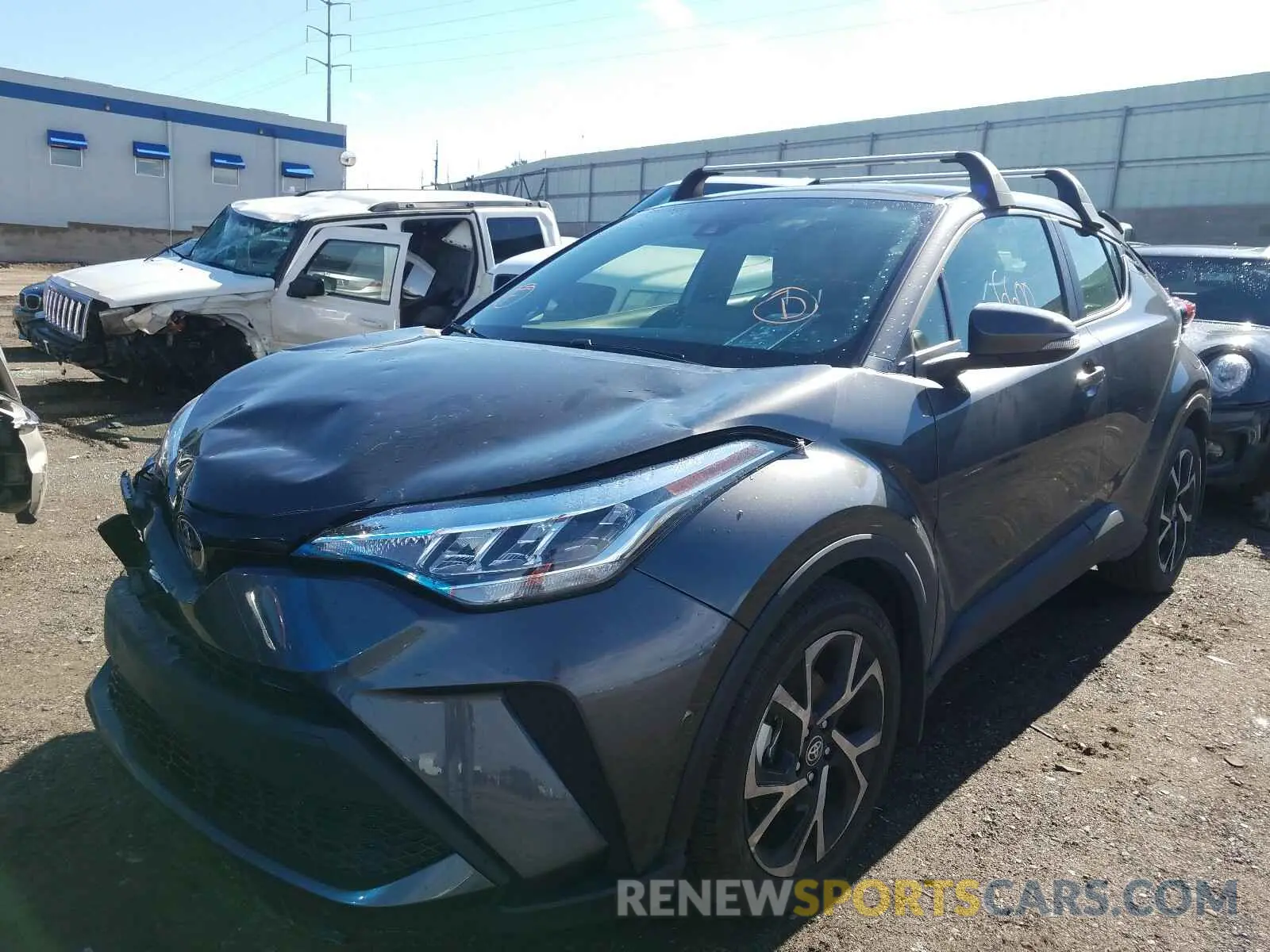 2 fotografías del automóvil dañado JTNKHMBXXL1065953 TOYOTA C-HR 2020