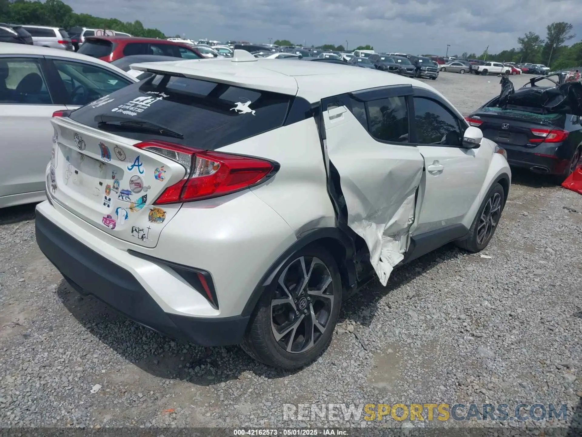 4 fotografías del automóvil dañado JTNKHMBXXL1066648 TOYOTA C-HR 2020