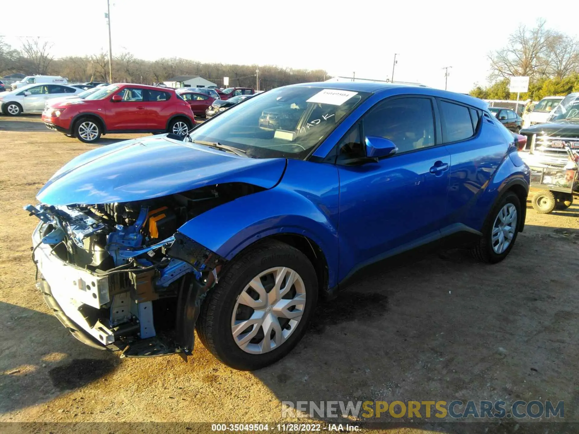 2 fotografías del automóvil dañado JTNKHMBXXL1075852 TOYOTA C-HR 2020