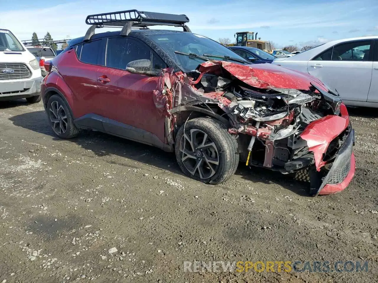 4 fotografías del automóvil dañado JTNKHMBXXL1078136 TOYOTA C-HR 2020