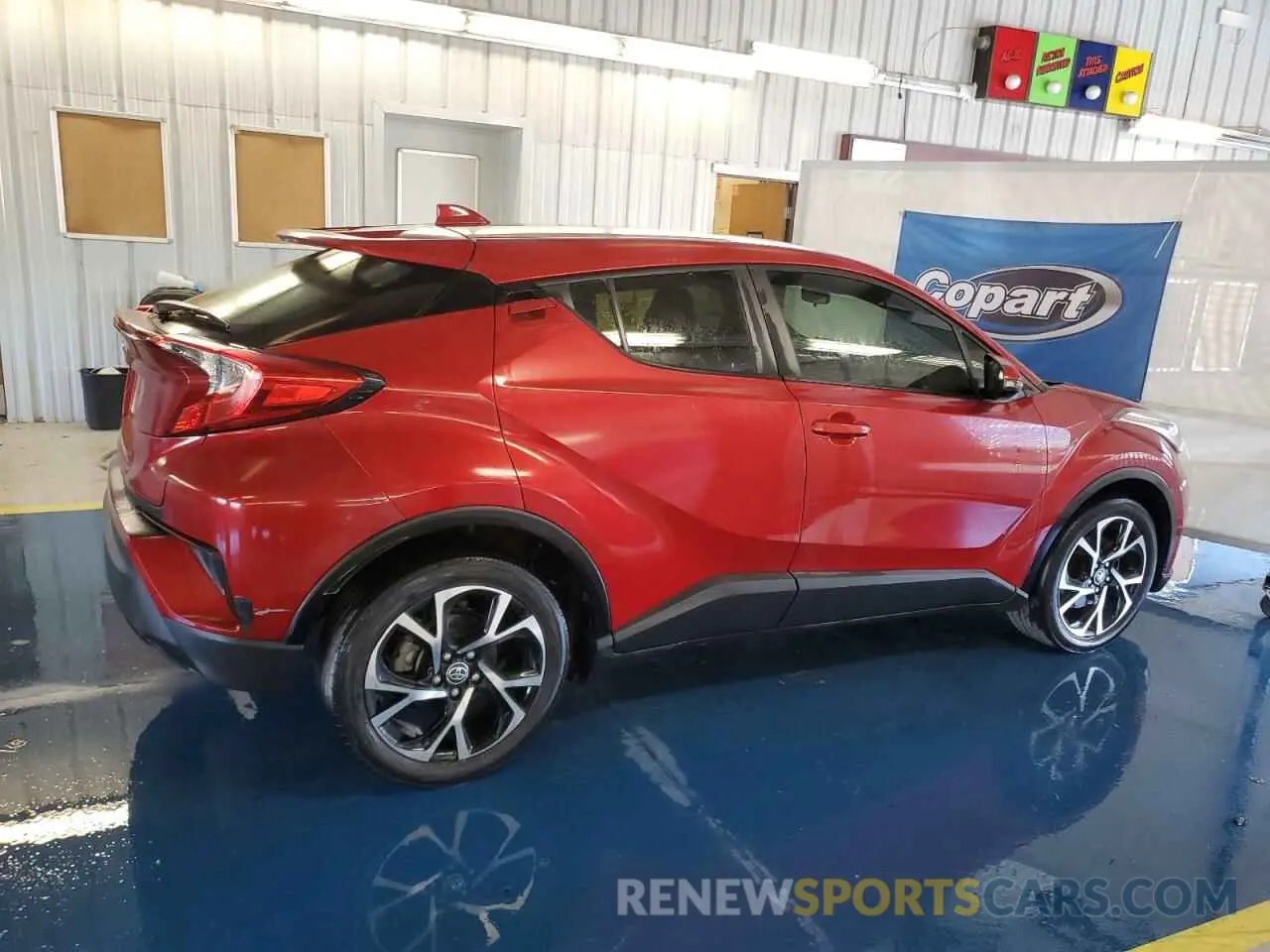 3 fotografías del automóvil dañado JTNKHMBXXL1083837 TOYOTA C-HR 2020